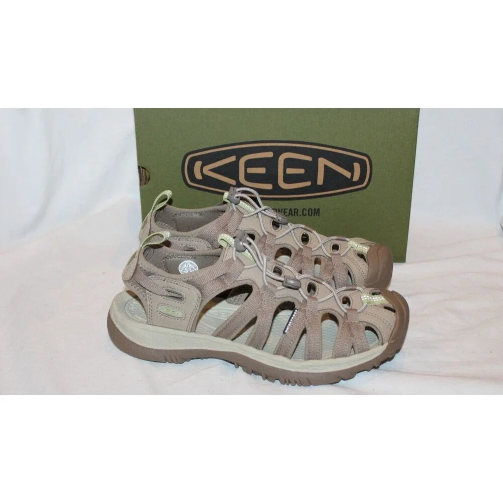 Keen Women's Whisper Timberwolf Tarragon Hiking Sandals NEW SZ 11 BEIGE
